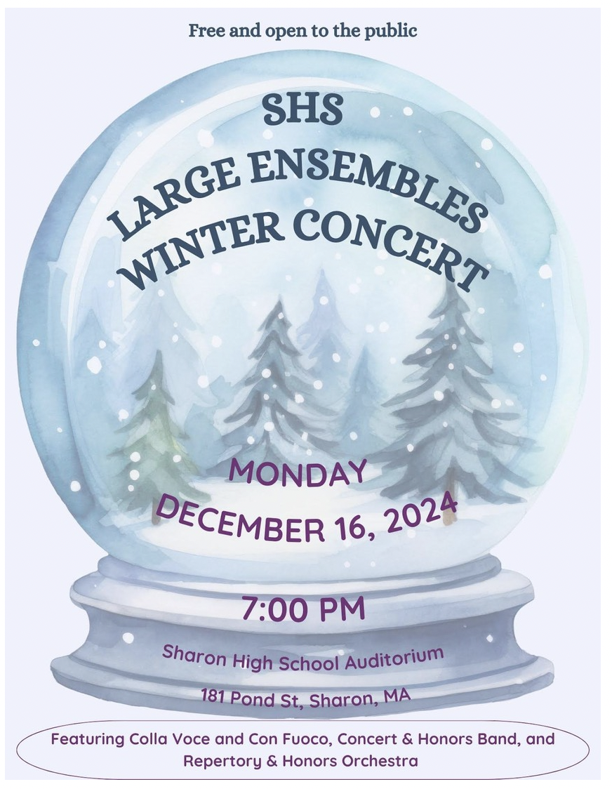 Chilly Chords Return for Sharon High Large-Ensemble Winter Concert